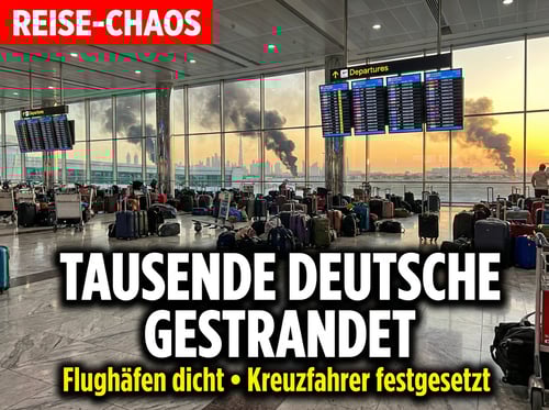 Tausende Deutsche in der Golfregion gestrandet – Chaos an Flughäfen, Kreuzfahrtschiffe liegen fest