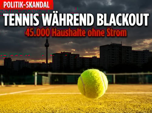 Tennismatch statt Krisenmanagement: Berlins Bürgermeister Wegner beim Sport, während die Stadt im Dunkeln saß