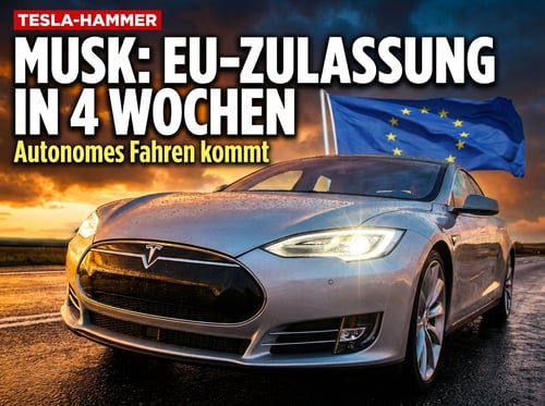 Tesla-Chef Musk rechnet mit baldiger EU-Zulassung für autonomes Fahren