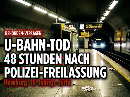 Tödlicher U-Bahn-Stoß in Hamburg: Polizeibekannter Südsudanese war nur 48 Stunden zuvor festgenommen worden