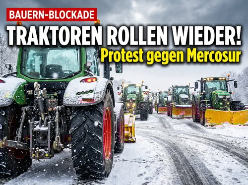 Traktoren rollen wieder: Bauernproteste kehren mit voller Wucht zurück