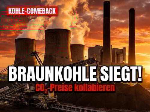 Triumph der Braunkohle: CO₂-Preisverfall entlarvt das Scheitern der Energiewende