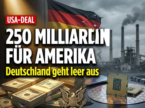 Trump-Deal mit Taiwan: 250 Milliarden Dollar für Amerika – und Deutschland schaut in die Röhre