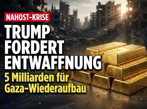 Trump verlangt sofortige Entwaffnung der Hamas – Milliarden für den Wiederaufbau Gazas zugesagt