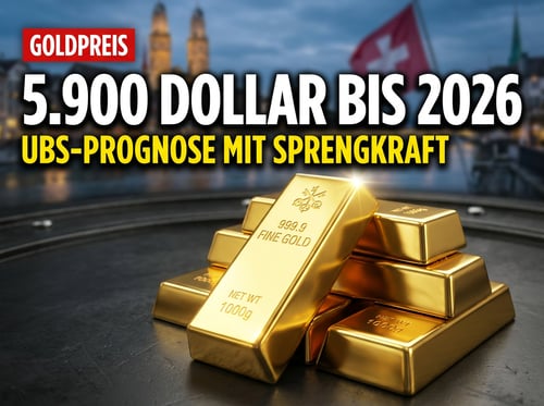 UBS-Prognose mit Sprengkraft: Goldpreis könnte bis Ende 2026 auf 5.900 Dollar explodieren