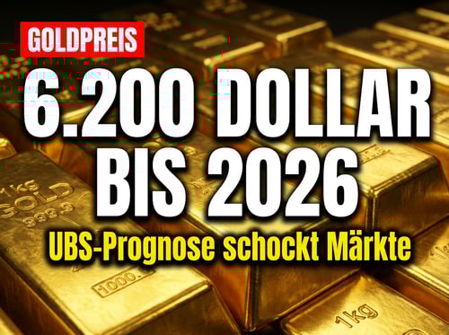UBS prognostiziert Goldpreis von 6.200 Dollar – und trifft damit einen Nerv