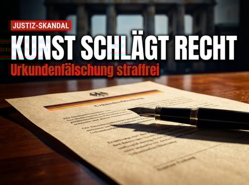 Urkundenfälschung als „Kunst": Gericht spricht Aktivisten trotz erfülltem Tatbestand frei