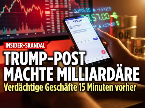 Verdacht auf Insiderhandel: Milliardengeschäfte Minuten vor Trumps Iran-Posting