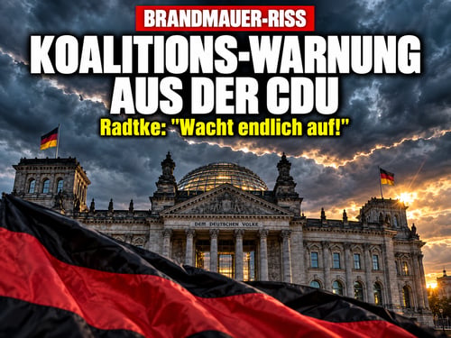 „Wacht endlich auf!“: CDU-Mann Radtke warnt vor dem Koalitions-Crash