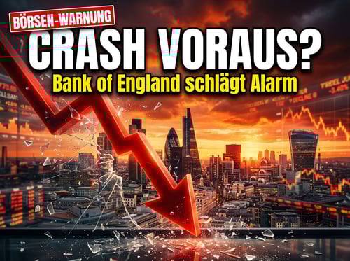Warnung aus London: Bank of England sieht Börsencrash heraufziehen – sind die Aktienmärkte überhitzt?