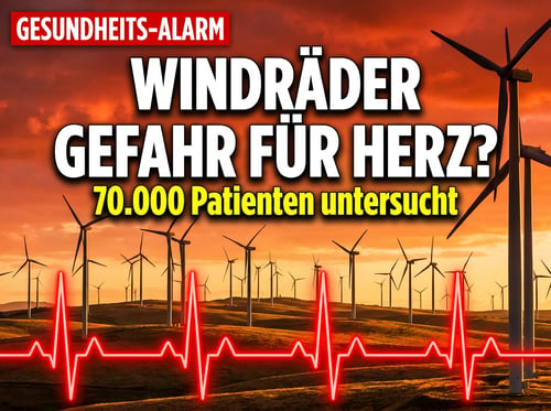 Windkraft im Visier: Studie sieht alarmierenden Zusammenhang zwischen Windrädern und Herzleiden