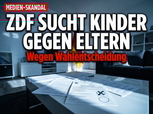 ZDF sucht Kinder, die ihre AfD-wählenden Eltern anprangern – Propaganda mit Zwangsgebühren