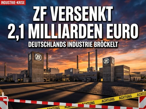 ZF am Abgrund: Autozulieferer versenkt 2,1 Milliarden Euro – Deutschlands Industriestandort bröckelt weiter