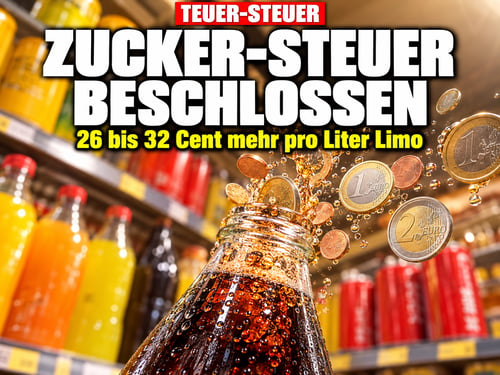 Zucker-Abzocke beschlossen: Berlin bittet jetzt Limo-Trinker zur Kasse!