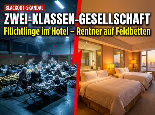 Zwei-Klassen-Gesellschaft im Blackout: SPD-Politiker verteidigt Hotel-Privileg für Migranten