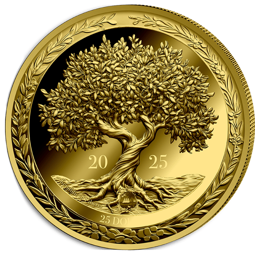 0,5g Gold Friedenstaube 2025 (Auflage: 5.000 | Polierte Platte)