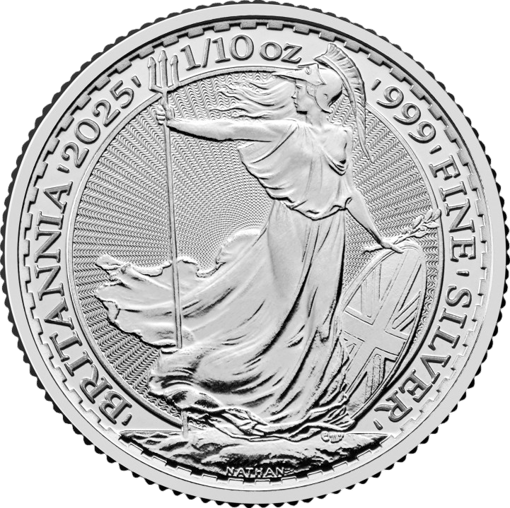 1/10 Unze Silber Britannia 2025
