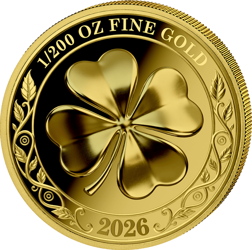 1/200 Unze Gold Kleeblatt 2026 (Auflage: 5.000 | Polierte Platte)