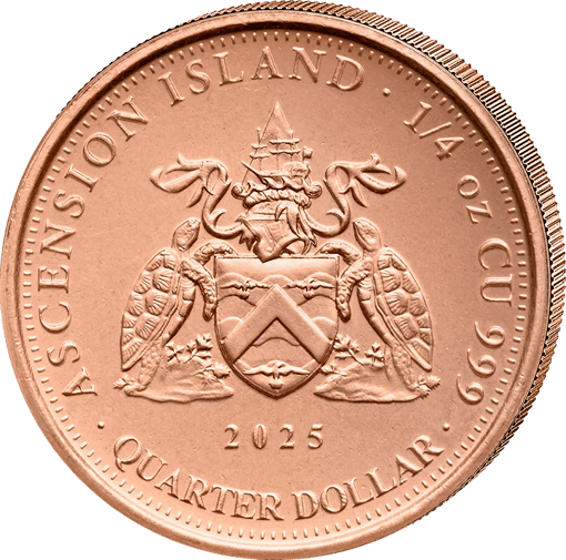 1/4 Unze Kupfer Ascension Island 2025