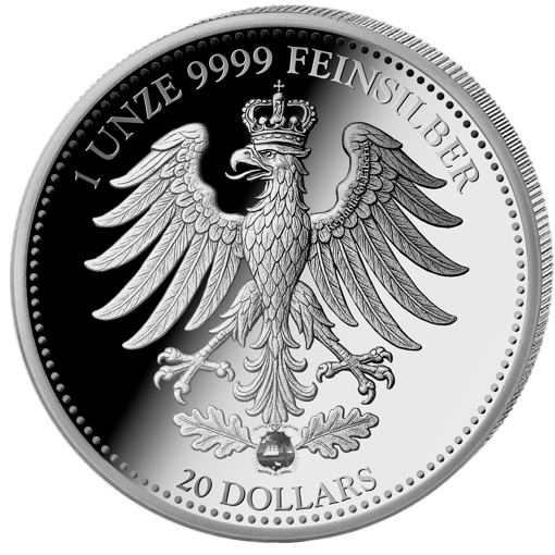 1 Unze Silber 100 Jahre Reichsmark 2025 (Auflage: 1.925 | Privymark | Polierte Platte)