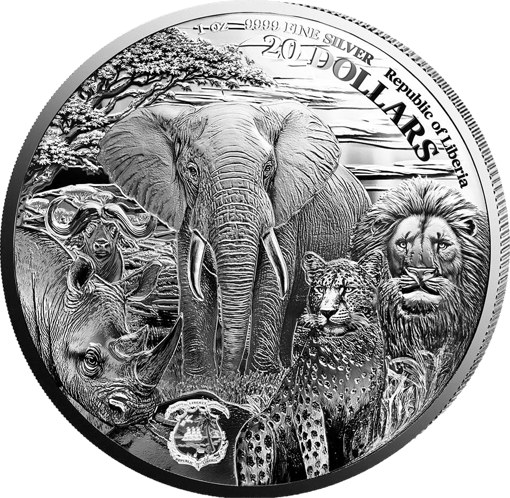 1 Unze Silber African Animals Leopard 2025 (Auflage: 1.000 | Polierte Platte)
