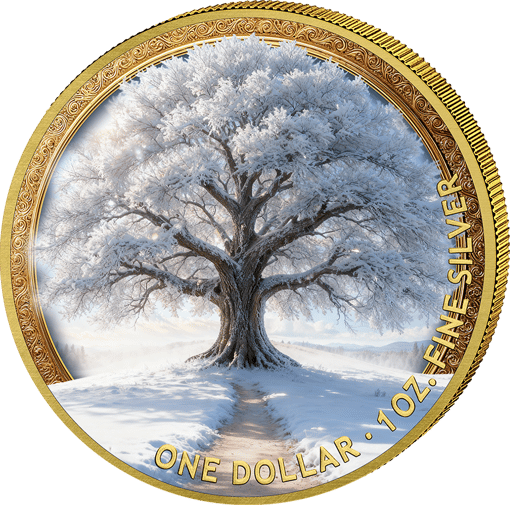 1 Unze Silber Winter Jahreszeiten 2025 (Auflage: 100 | teilvergoldet)