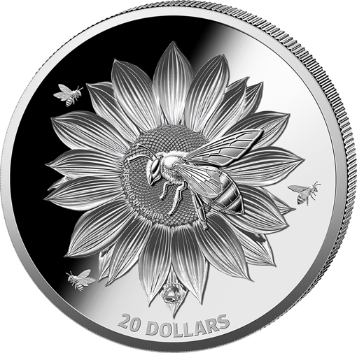 1 Unze Silber Honigbiene 2025 (Auflage: 1.000 | Polierte Platte)