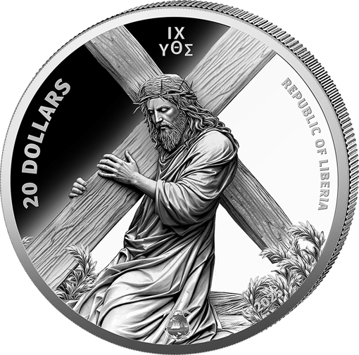 1 Unze Silber Jesus Christus 2025 (Auflage: 1.000 | Polierte Platte)