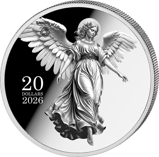 1 Unze Silber Schutzengel 2026 (Auflage: 5.000 | Polierte Platte)