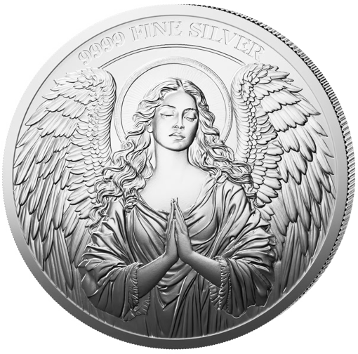 1 Unze Silber Schutzengel 2025 (Auflage: 5.000 | Polierte Platte)
