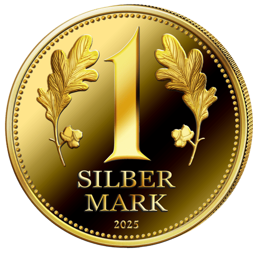 1 Unze Silbermark (Auflage: 500 | vergoldet | Polierte Platte)