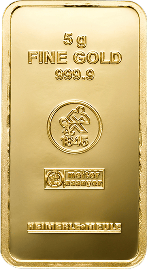 5g Goldbarren Heimerle und Meule