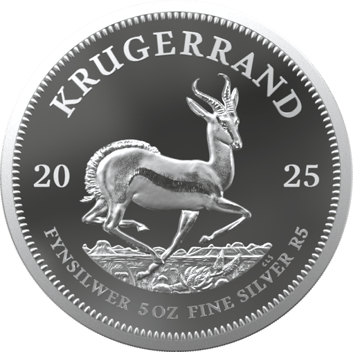5 Unze Silber Krügerrand 2025 PP (Auflage: 500 | Polierte Platte)