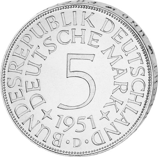 Deutschland 5 DM Silberadler (Heiermann)