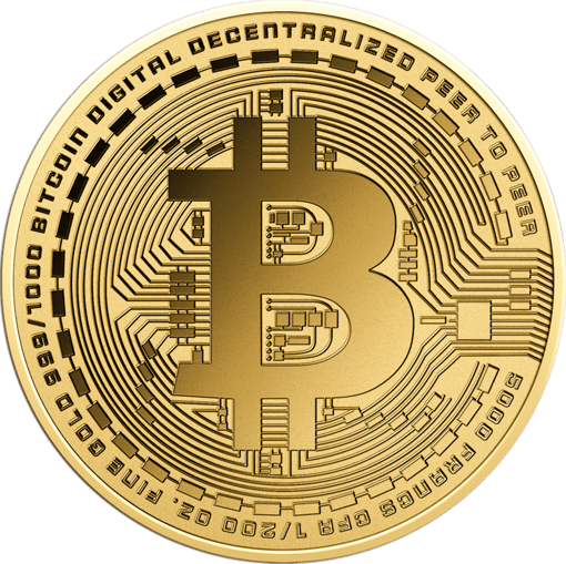 1/200 oz Gold Bitcoin Münze