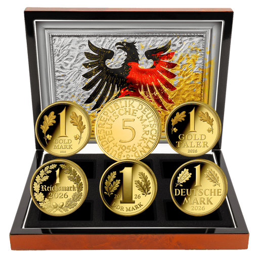 Gold Deutsche Währungsset 2025 (Auflage: 250 | Polierte Platte)