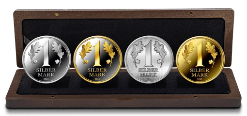 Silbermark Silber Set 2025 (Auflage: 250 | teilvergoldet | Polierte Platte)