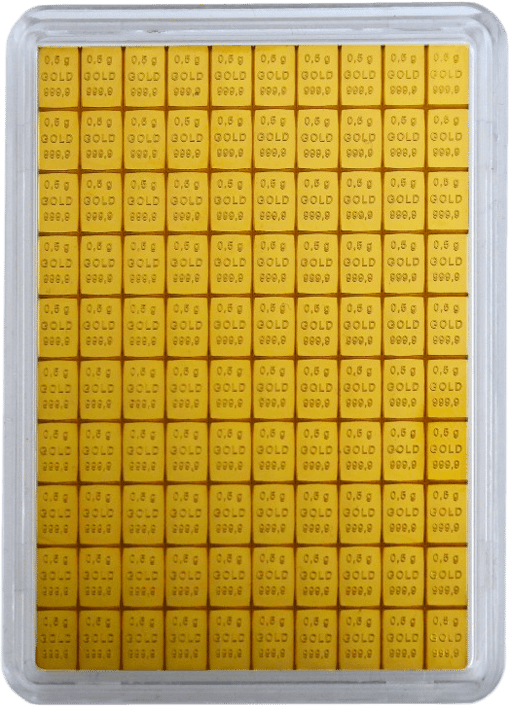 50g Gold Tafelbarren Combibarren (100 x 0,5g)