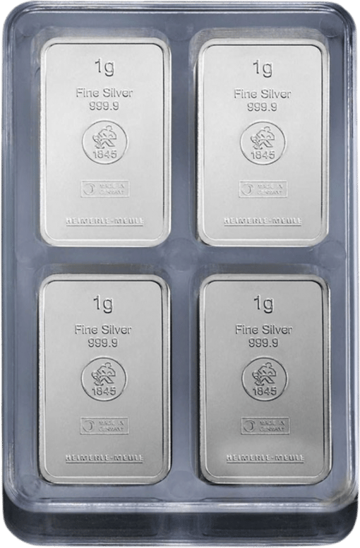 100 x 1g Silber Heimerle und Meule UnityBox