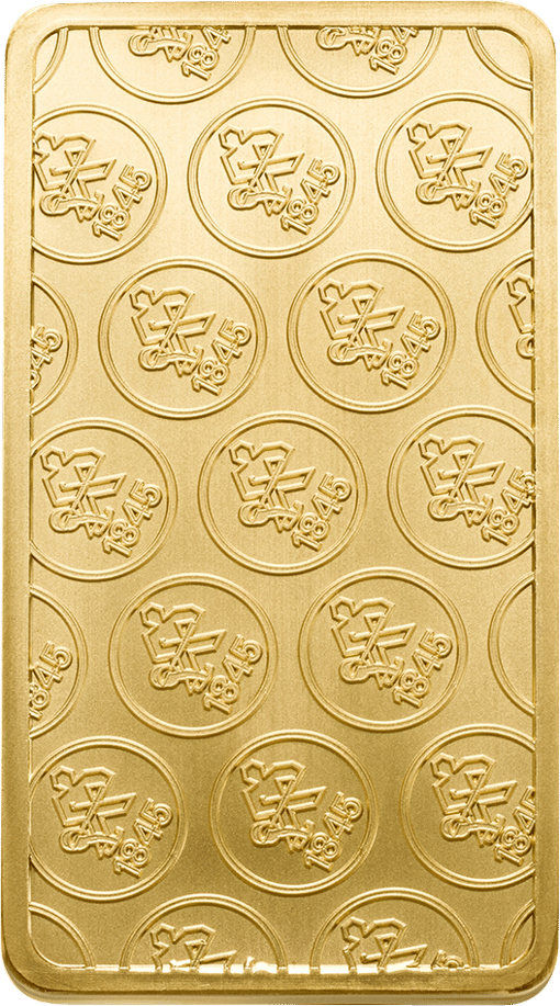 100g Goldbarren Heimerle und Meule geprägt