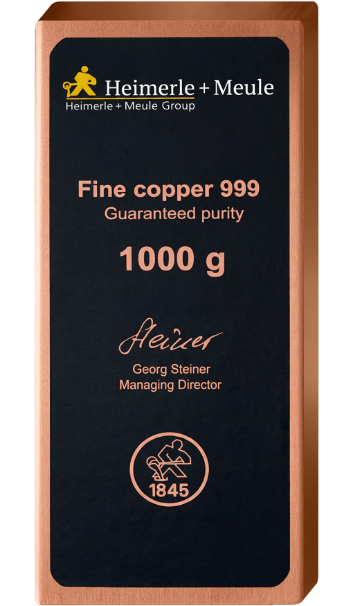 1kg Kupferbarren Heimerle und Meule