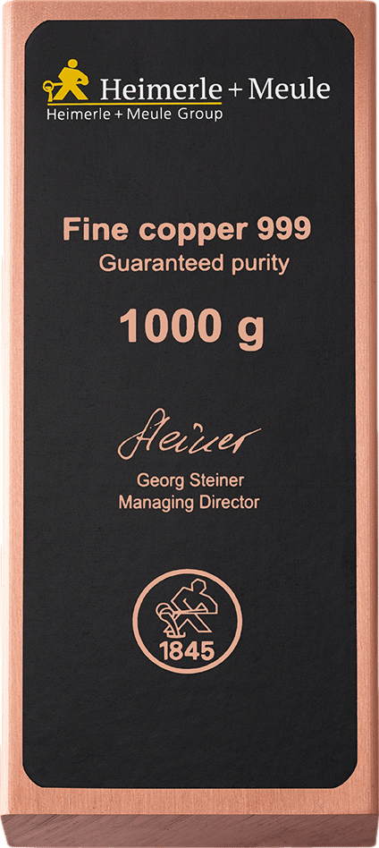 1kg Kupferbarren Heimerle und Meule