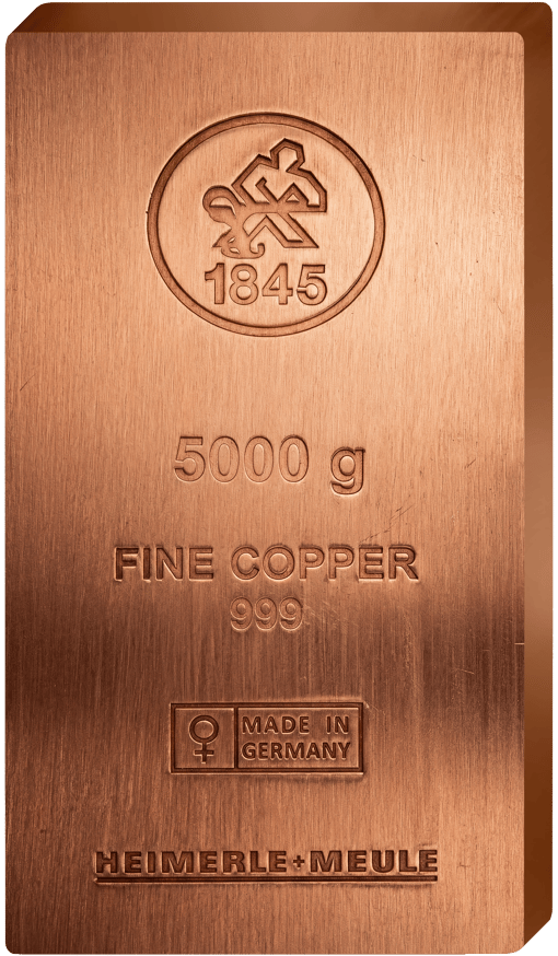 5kg Copper Bar Heimerle und Meule