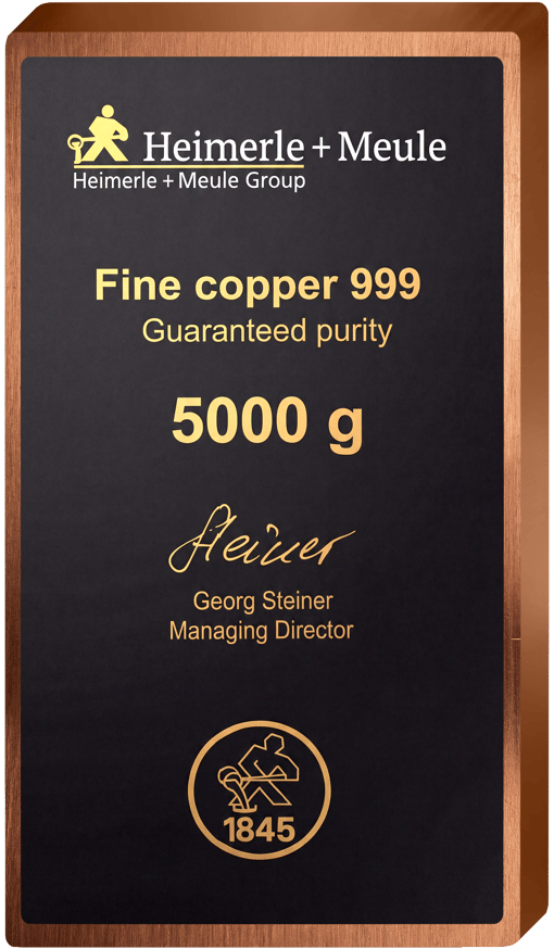 5kg Copper Bar Heimerle und Meule