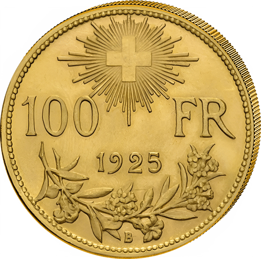 Vreneli Gold 100 Franken (Auflage: 5.000)