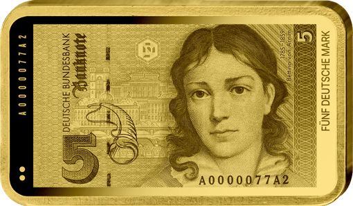 5 Deutsche Mark Gold Münzbarren (Auflage: 5.000 | Polierte Platte)