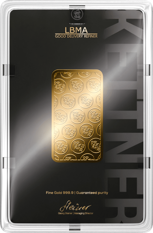 1 Unze Goldbarren Heimerle und Meule (Kettner Edelmetalle)