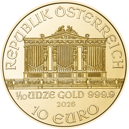 1/10 Unze Gold Wiener Philharmoniker 2026
