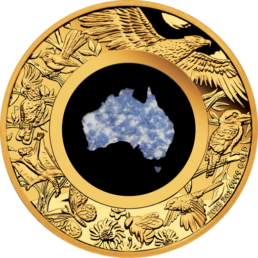 2 Unze Gold Great Southern Land Opal Serie 2025 (Auflage: 200 | Polierte Platte)