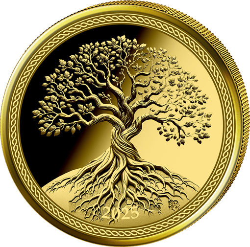 0,5g Gold Lebensbaum 2025 (Auflage: 5.000 | Polierte Platte)